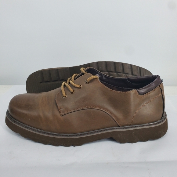 Jousen Milan Men's Oxford Shoes Size 11 Round Toe Lace Up Brown - Picture 12 of 13